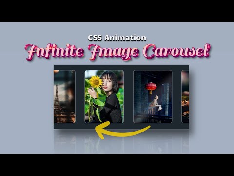 🎡 Infinite Image Slider Using Only HTML & CSS | No JavaScript Needed! #cssanimation