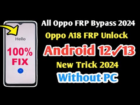 Oppo A 18 frp bypass 2024 new method Update 100% unlock gmail account 2024 Appo A18 Hard reset 2024