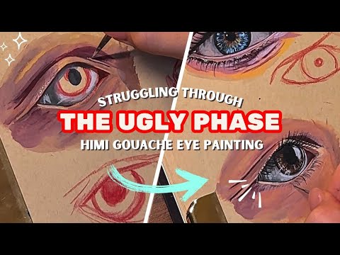 TRUST THE PROCESS | gouache eye painting while I yap about my NEW BABY 👶🏻 😍 & painting advice