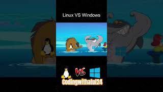 Linux 🗿Vs windows📂#kalilinux #linux #linuxmint #linuxfan#linuxuser #linuxubuntu #linuxserver#virel