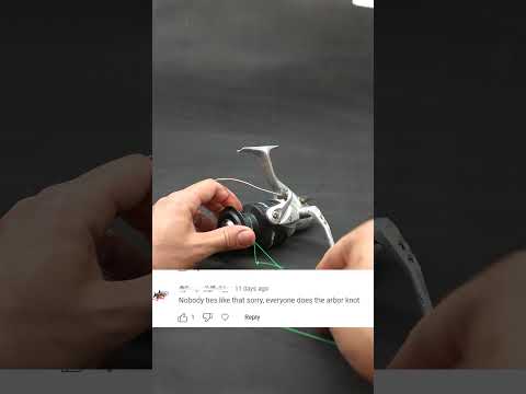 Stop tying fishing line to reel like this