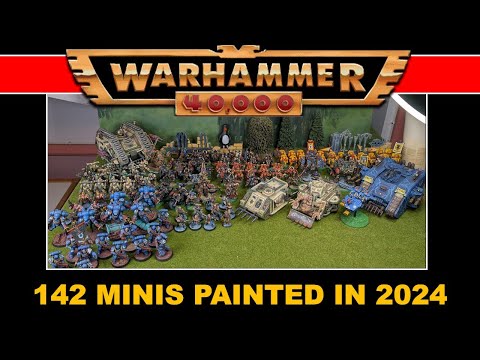 All the miniatures I painted in 2024 | Warhammer 40k 2nd edition