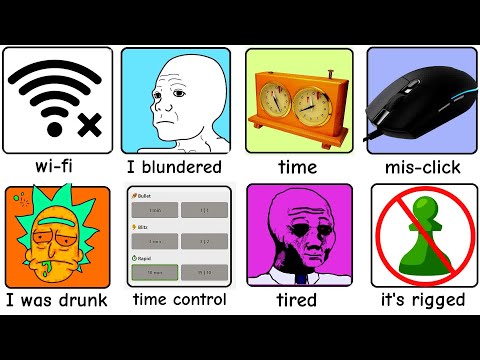Every Excuse for Losing a Chess Game  Explained in 10 minutes