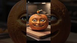 Pumpkin Tries to Eat Itself?! 😂🎃 | Funny AI Animation #Shorts #viralvideo #viralshorts