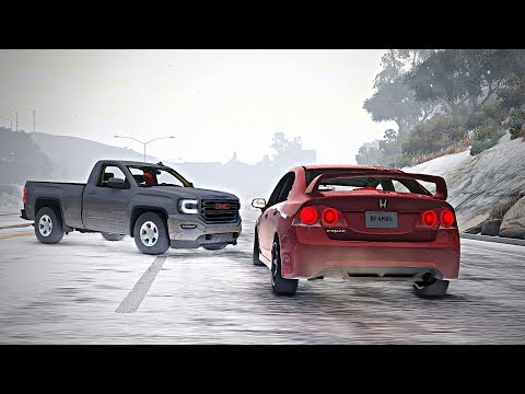 BeamNG Drive - Hydroplane and Icy Crashes #1