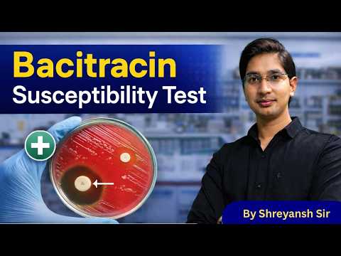 Bacitracin Susceptibility Test | Microbiology Test | Streptococcus pyogenes susceptible test