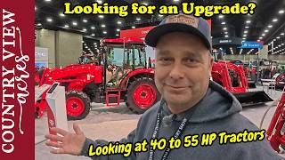 Looking for a New Tractor at the Farm Machinery Show.  Checking out All Major Brands