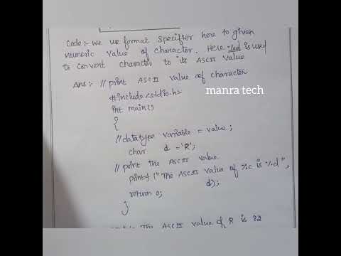 C program to print an ASCII value of a character/ASCII VALUE OF ALPHABET/Esaytounderstand#learning