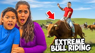 LAST TO FALL OFF THE BULL WINS!