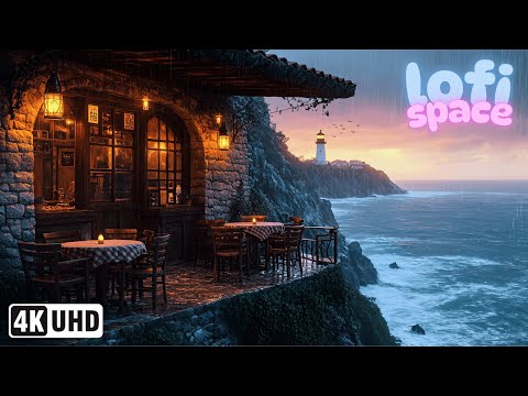 Ocean Rain Lofi Mix 🌊 Waves & Ocean Chill Beats for Focus, Study & Sleep