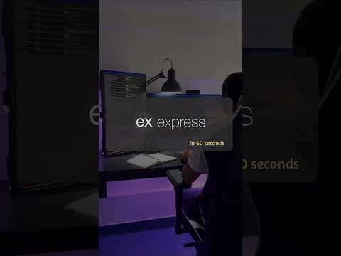 Express js in 60 seconds #shorts