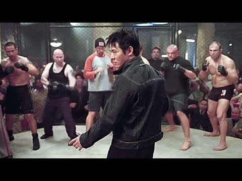 Jet Li Destroys 15 Powerful MMA Fighters inside a cage.