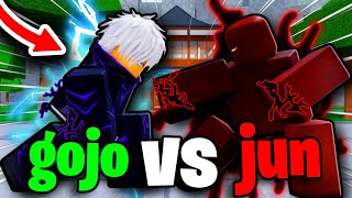 The MOST LORE ACCURATE JUN Vs GOJO Fight In Legends Battlegrounds..