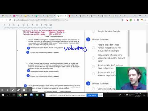 Sampling Bias - Problem Set 1