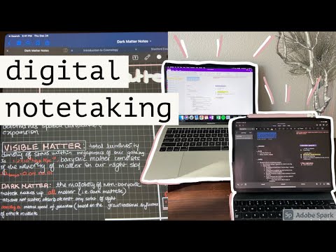 study with me: digital note taking (OneNote, GoodNotes 5) + study strategies