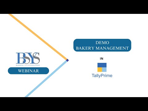 TallyPrime for Bakery Businesses | #Webinar #Kenya #Bakery #ERP #BSYS