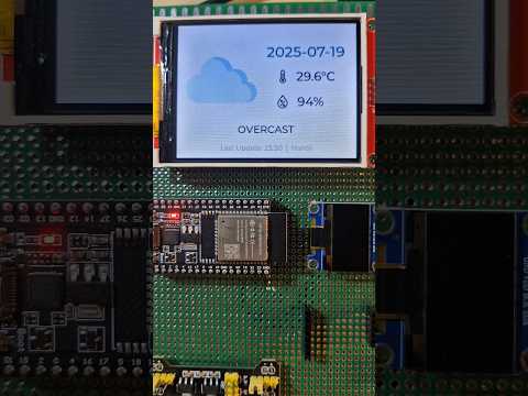 ESP32 Weather Station #shorts #lcd #arduino #hardware #weather