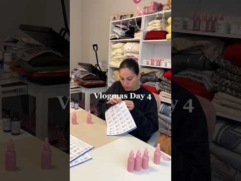 Vlogmas Day 4 💕🎄#vlogmas #onlineboutique #smallbusiness #bodycare #dayinmylife