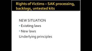 The Long Road to Justice: Victims' Rights and Untested Sexual Assault Kits