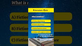 What Is Metafiction? 📚 | Metafiction Defined | #shorts #metafiction #literature #literatureshorts