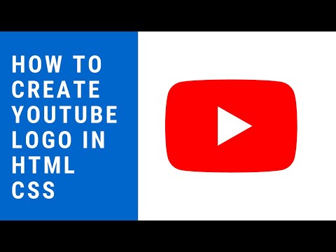 How To Create Youtube Logo using HTML CSS | With Source Code