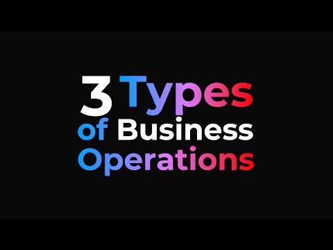 Types of Business Operations