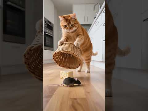 Cat: Little mouse, eat quickly.😱😱猫:ネズミ、早く食べなさい#shorts #tabbycat #cat #mouse #trap #बिल्ली और चूहा 🐱🐭
