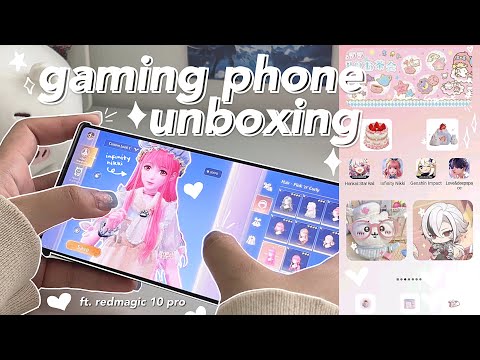 🤍 gaming phone unboxing ft. REDMAGIC 10 Pro - infinity nikki, genshin, graphics, phone customization
