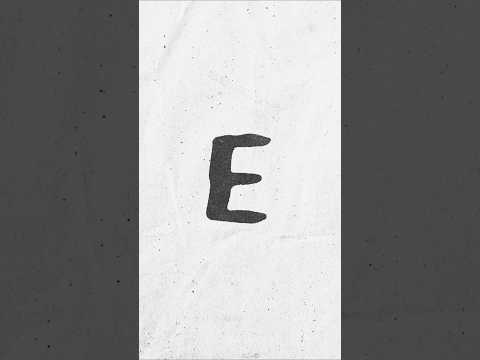 Making My Own Letter E