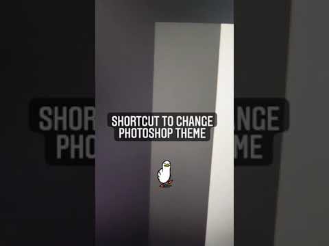 Shortcut to Change Photoshop Theme  | #shorts