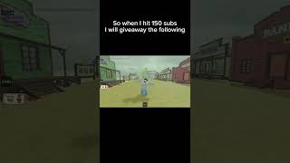 Dead rails giveaway at 150 subs #deadrails #roblox #deadrailsgiveaway #gaming
