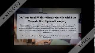 Get Your Small Website Ready Quickly with Best Magento Development Company