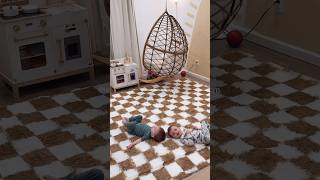 obsessed with this rug 🧸 #playroomdecor #checkered #cozyvibes #cozyhome #rug #sahm #homedecor