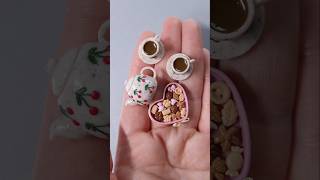 Miniature coffee set #diy #polymerclay #fimo #miniature #dollhouse #SweetMiniDollHouse