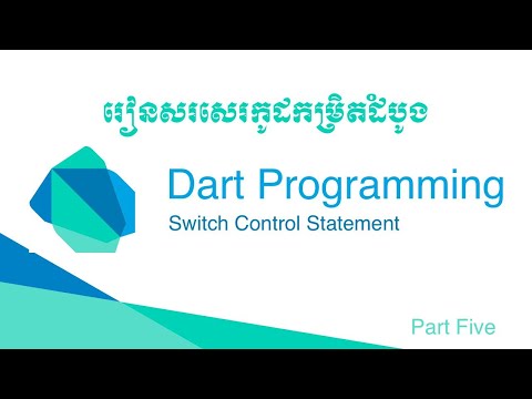 Part 5, Dart Basic Programming, Using Switch Control Statement, Speak Khmer, The Creative