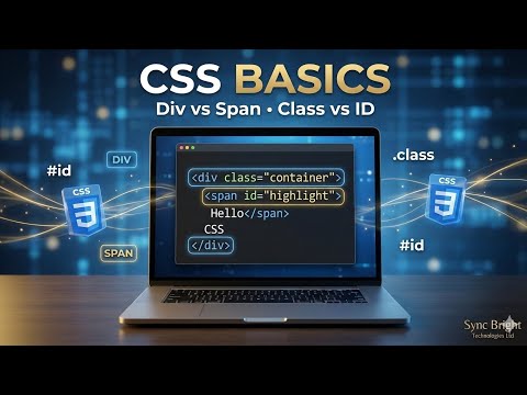 CSS Basics Explained: Div vs Span, Class vs ID, and How CSS Really Works (Beginner Tutorial)