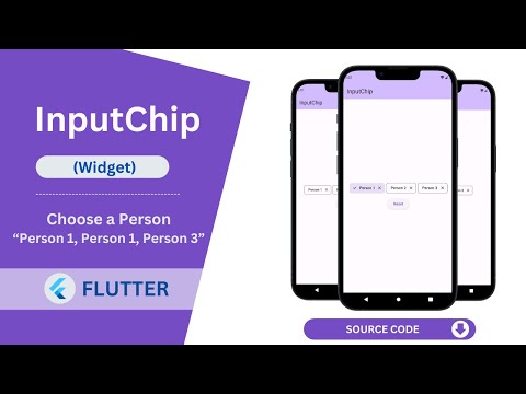Flutter - InputChip Widget Tutorial | How to use InputChip widget in flutter