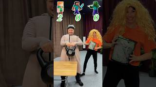 👽Minecraft challenge | Who`s the favorite?🥸#challenge #shorts #minecraft