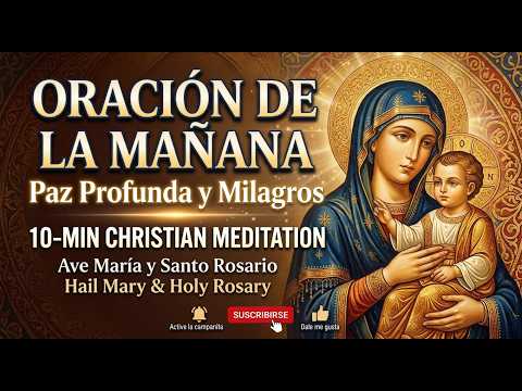 Oración de 10 Minutos con María para una Paz Profunda | 10 Min Christian Meditation (432Hz+528Hz)