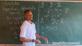 Logarithmic Differentiation Short Cut. #excellenceacademy