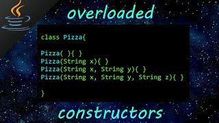 Java overloaded constructors 🍕