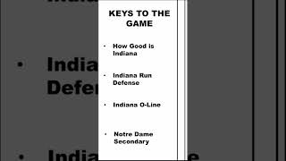 Indiana vs Notre Dame #cfbprediction  #cfb #cfp  #notredamefootball #cfbplayoff #indianafootball