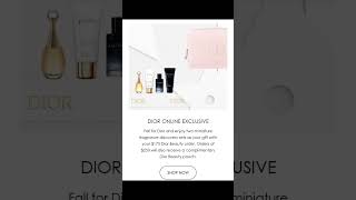 Dior Promo Codes #freegiftswithpurchase #dior #diorbeauty #diorpromocode #dioraddict