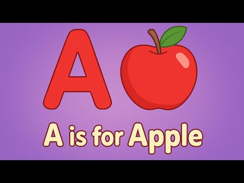 A for Apple | Nursery Rhymes & Phonics Learning #learningisfun #aforapplekidssong