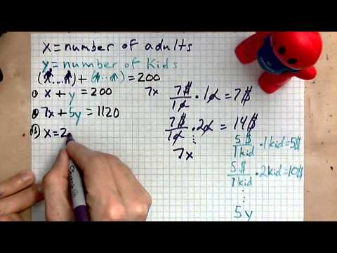 virtuallymath.com: solving a common type of linear system exercise