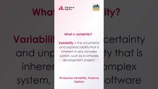 Lean-Agile Principle-3 | Assume Variability; Preserve Options | Advance Agility   #leanagile #agile