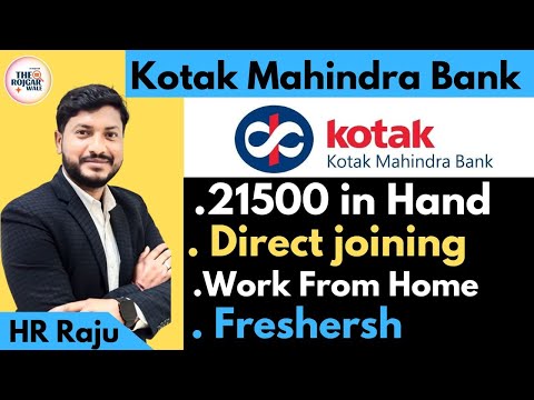 Work from home jobs in delhi for 12th pass|🎯🚀kotak Mahindra Bank |Bank jobs delhi |🔥#job|rojgar idea