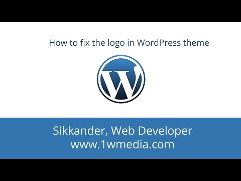 How to fix the logo in WordPress theme