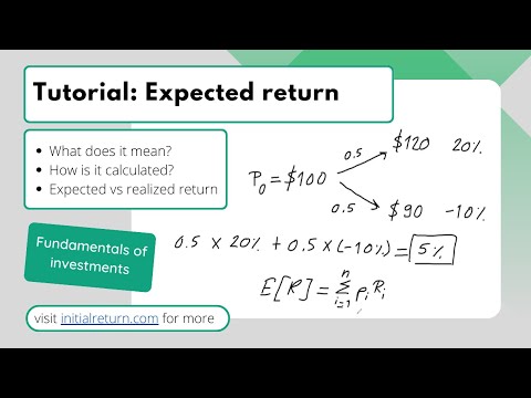 Calculating the expected return on a stock • Fundamentals of investments • Episode 3