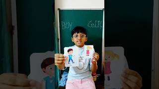 how to learn spelling of Boy and Girl  for kids #kidslearning #shortsfeed #boy #girl #howtolearn